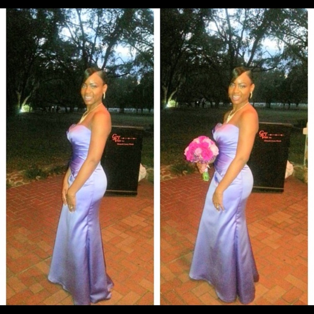 Lavender bridesmaid dress